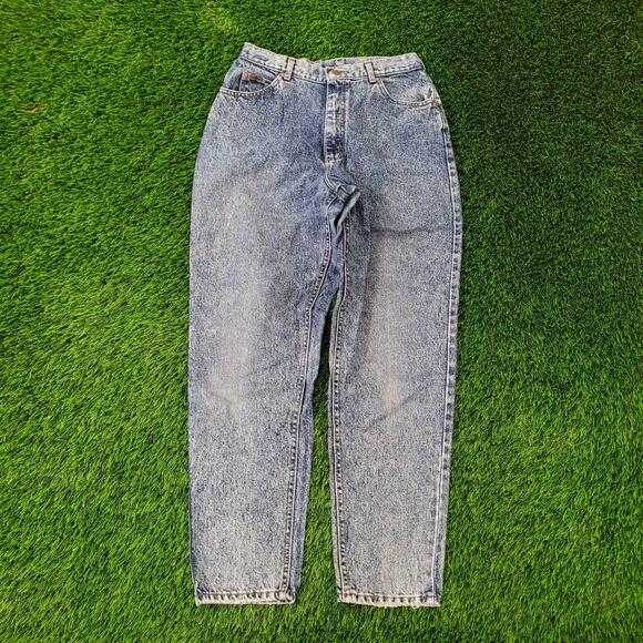 Vintage 80s LEE Riders Baggy Jeans Womens 6 28x30 Tapered - Picture 1 of 16